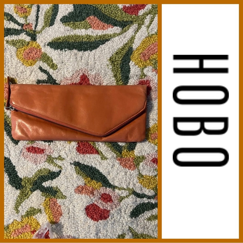 Hobo Coral Leather Clutch